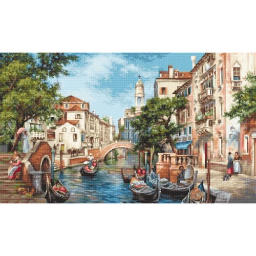 (image for) The Streets of San Polo Counted Cross Stitch Kit (18ct)